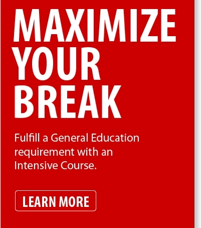 Fulfill a General Education requirement with an Intensive Course